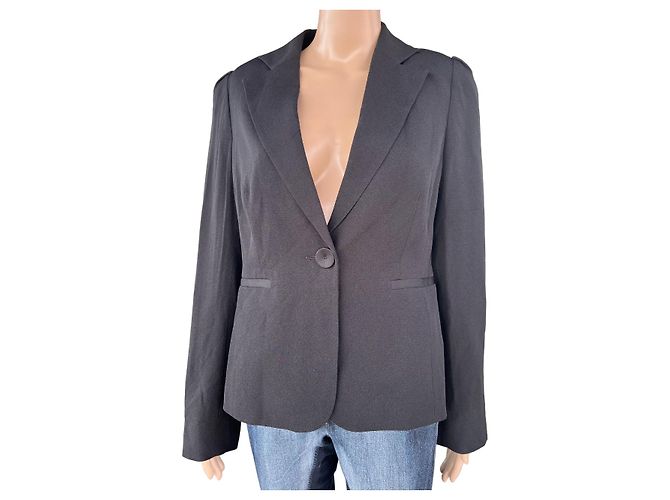 Coast Blazer Schwarz aus Acetat Größe L