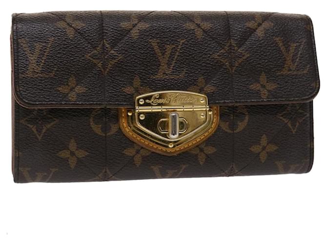 Louis Vuitton Portefeuille Sarah Brown Cloth  ref.994302