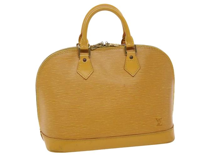 Louis Vuitton Alma Yellow Leather  ref.994514