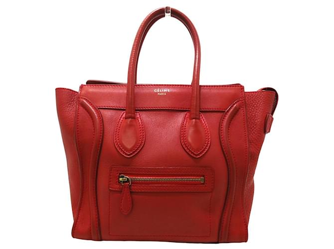 C line Luggage Red Leather ref.994530 Joli Closet