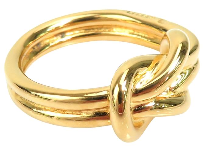 Ring Hermès Golden Metal  ref.994783