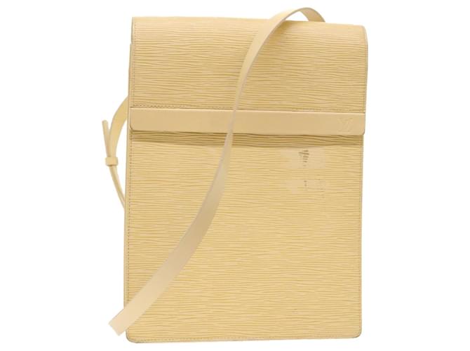 LOUIS VUITTON Epi Ramatuelle Shoulder Bag Cream Vanilla M5247A LV Auth 47633 Leather  ref.994797