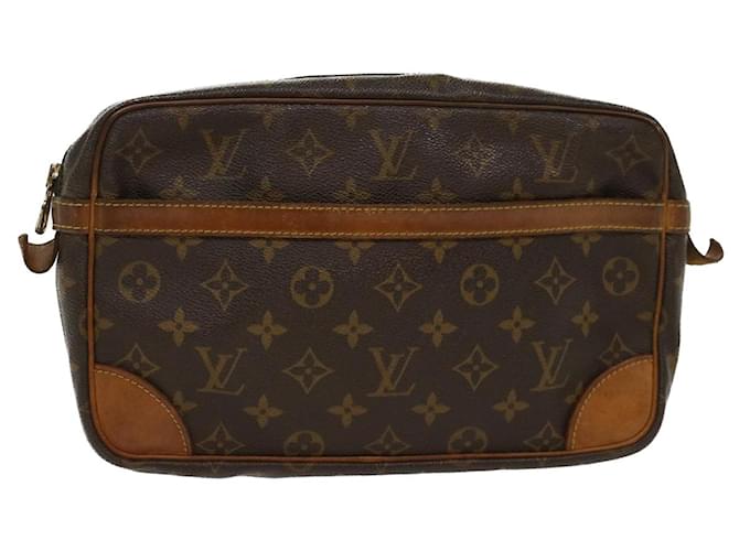 Louis Vuitton Monogram Compiegne 28 Clutch Bag M51845 LV Auth fm2507 Cloth  ref.994834