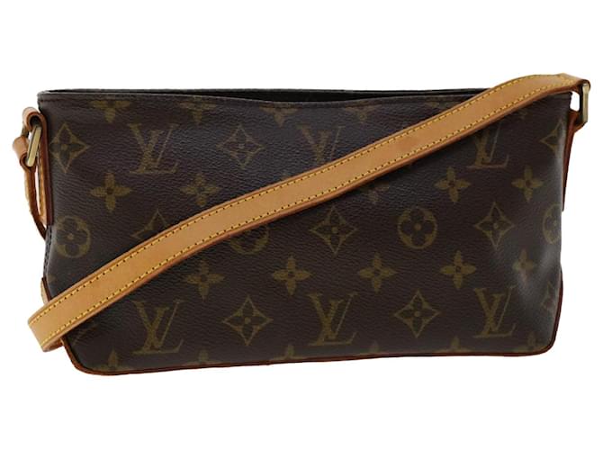 Louis Vuitton Monogram Trotteur Shoulder Bag Brown Cloth ref
