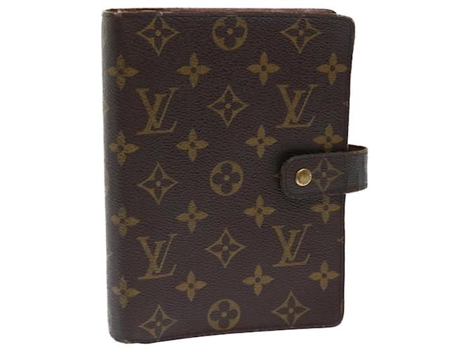 LOUIS VUITTON Monogram Canvas Brown Agenda GM Day Planner Cover