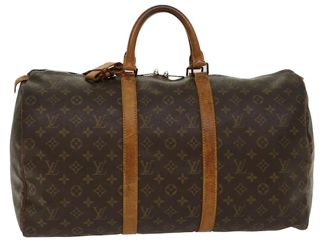 Louis Vuitton Monogram Keepall 50 Boston Bag M41426 LV Auth 47593 Cloth  ref.994851 - Joli Closet