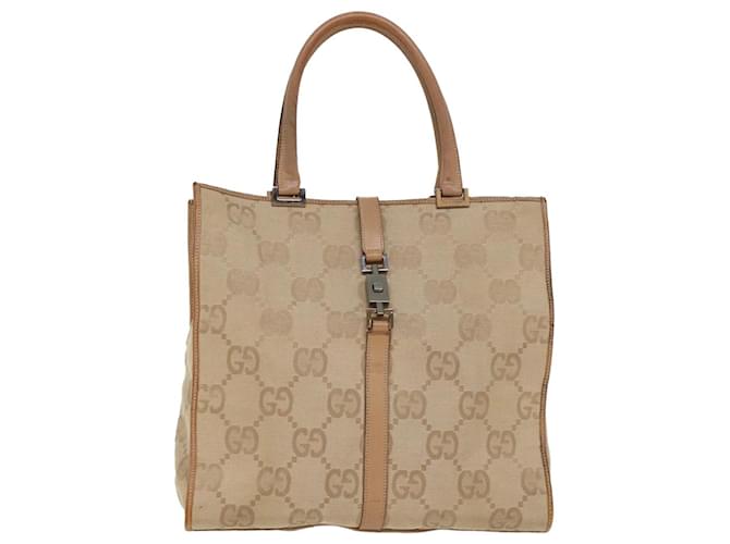 GUCCI GG Canvas Jackie Tote Bag Beige Auth 47994 Cloth  ref.994883
