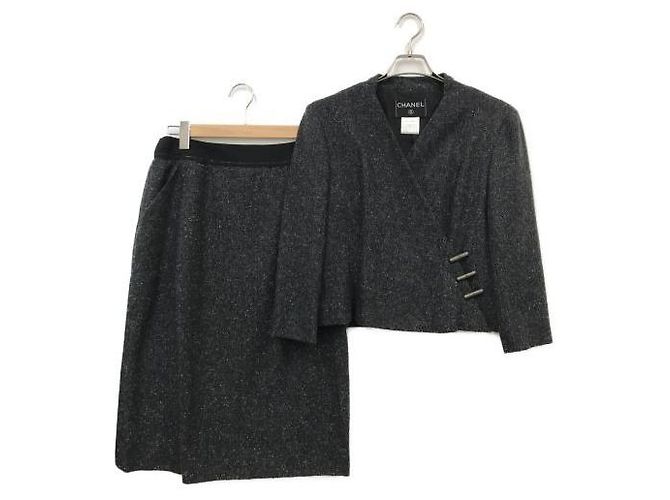 ***CHANEL-Kaschmir-Setup Grau