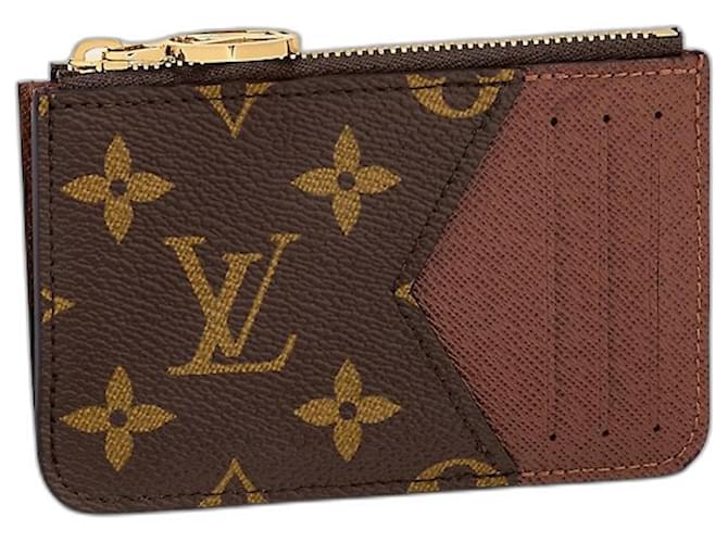 Louis Vuitton LV Romy Card Holder Brown Cloth  ref.995065