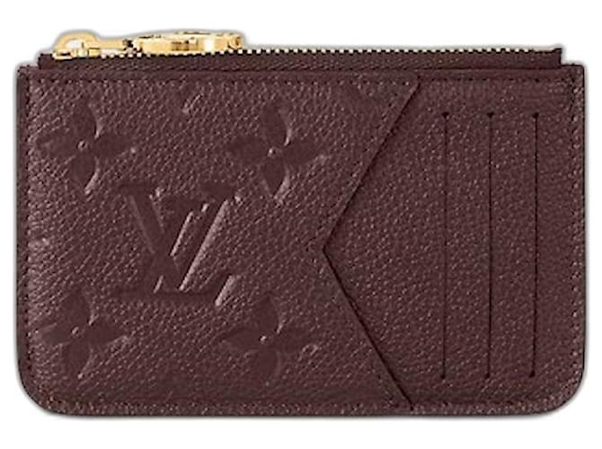 Louis Vuitton LV Romy wallet wine colour Dark red Leather  ref.995070