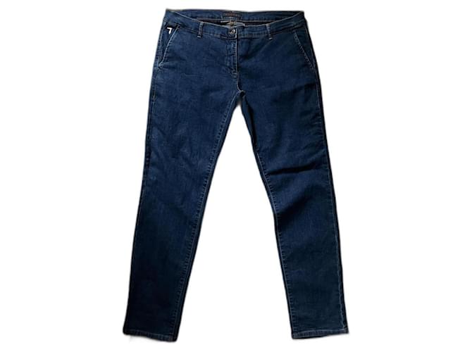 Trussardi Jeans Jeans Dunkelblau Baumwolle Elasthan  ref.995109