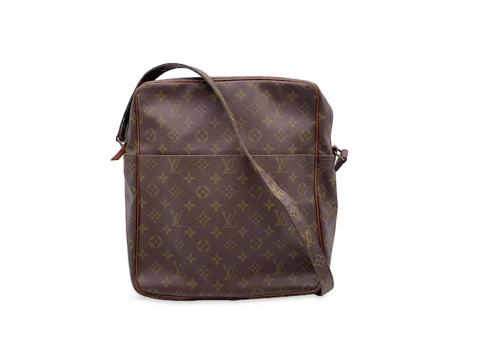 Louis Vuitton Crossbody Bag Vintage Marceau Messenger Brown Cloth