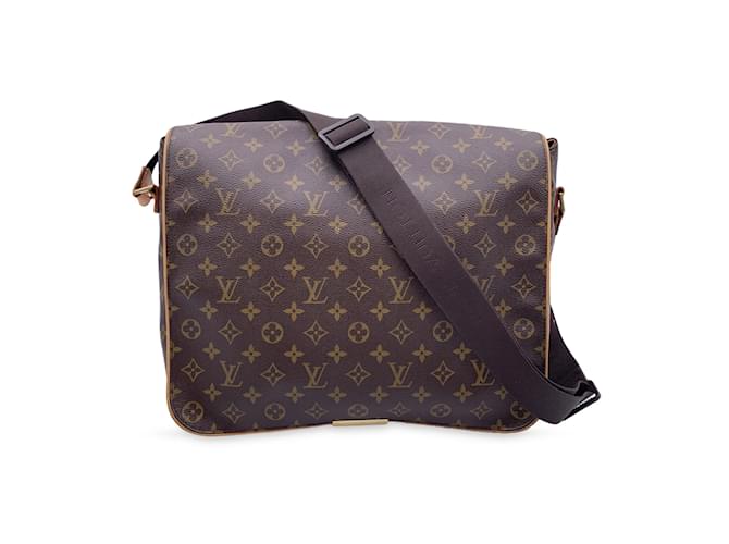 Louis Vuitton Crossbody Bag Abbesses Messenger GM Brown Cloth  ref.995306