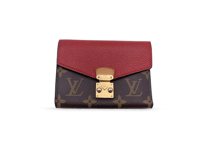 Louis Vuitton Monogram Compact Pallas Wallet with Red Cerise - A