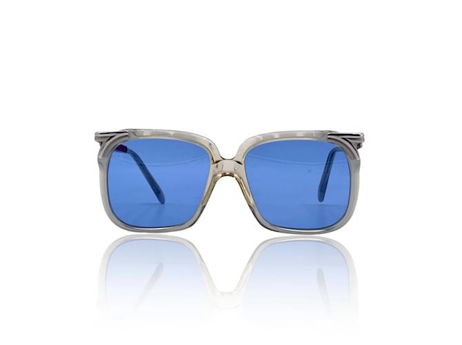 Cazal Vintage Asymmetrical Clear Blue and Pink Sunglasses 867 125 –  Amarcord Vintage Fashion