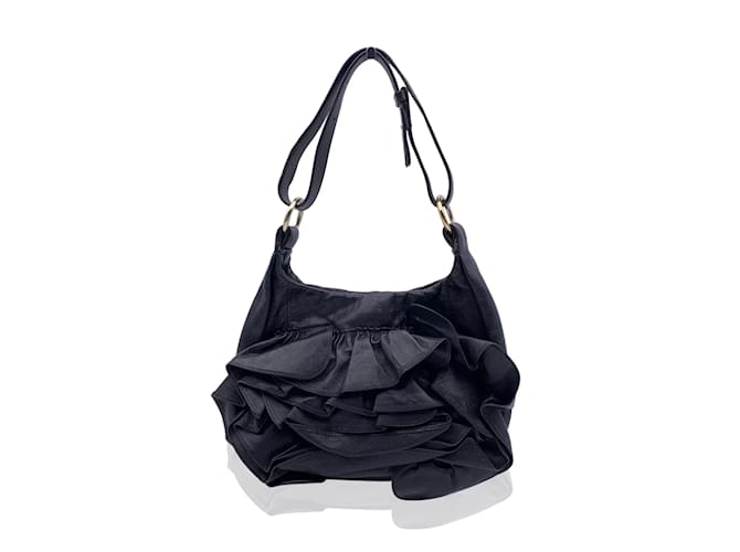 Yves Saint Laurent Solid Leather Crossbody Bag - Black Crossbody Bags,  Handbags - YVE212899 | The RealReal