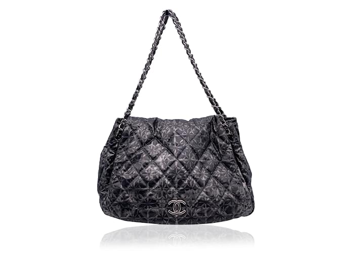 Chanel Puzzle Bag with Flap, Patent Black/Gold