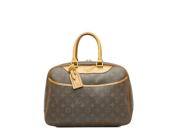 Louis Vuitton Deauville M47270 Monogram Canvas Handbag Brown