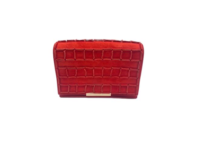 Autre Marque TOMASINI  Handbags T.  Suede Red  ref.996334