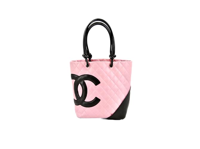 chanel pink cambon tote bag