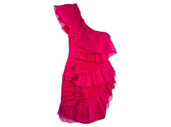 Marchesa Dresses Pink Silk  ref.996349