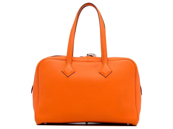 Orange Clemence Victoria Shoulder Bag W/PHW