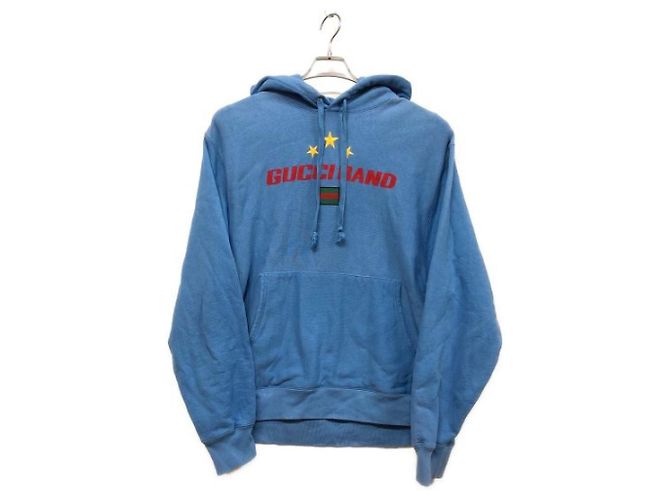 *** Moletom bordado com estrela GUCCI Azul