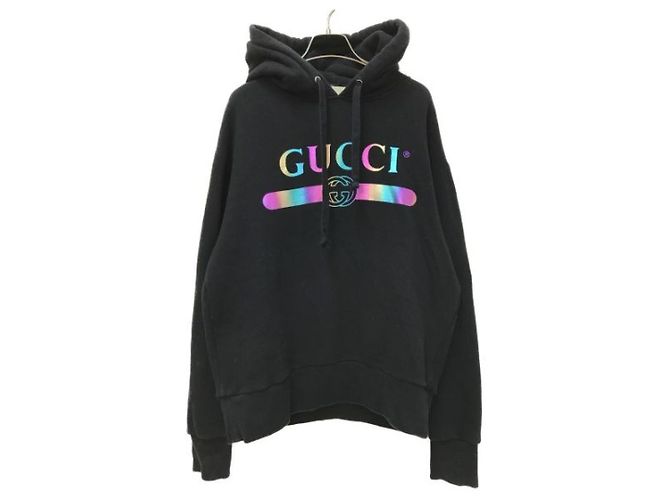 ***Sudadera con capucha y logo de GUCCI Aurora Negro