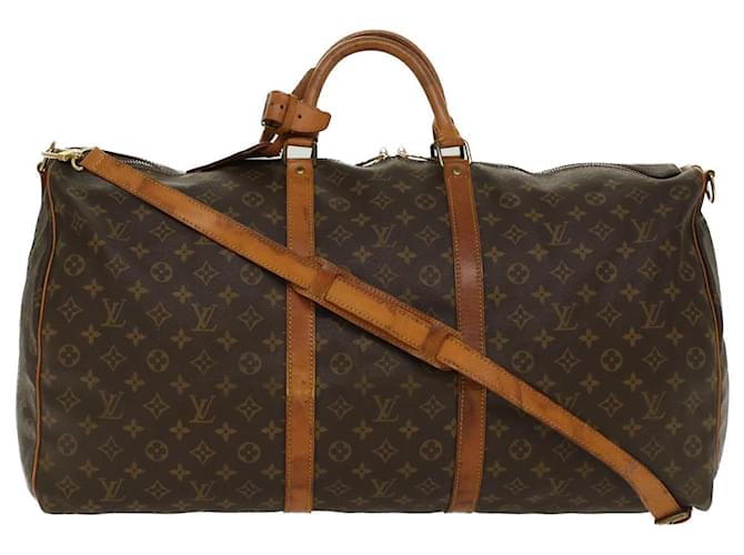 Louis Vuitton Monograma Keepall Bandouliere 60 Boston Bag M41412 LV Auth ar9464 Lona  ref.996932