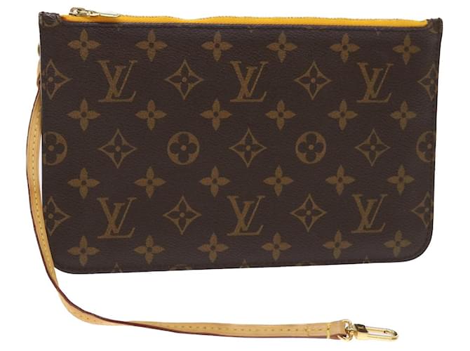 LOUIS VUITTON Monogram Neverfull MM Pouch Accessory Pouch Mimosa LV Auth ep1100 Cloth  ref.996955