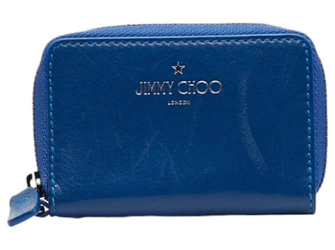 Jimmy Choo Azul Cuero  ref.997111