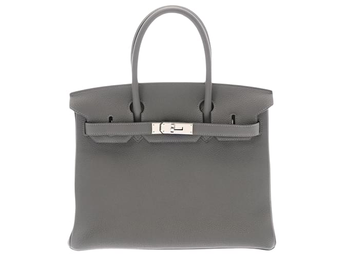 Hermès Birkin 30 Grey Leather  ref.997200