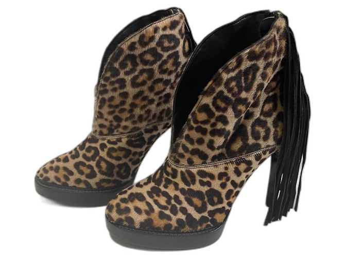 Burberry Botín Estampado de leopardo Suecia