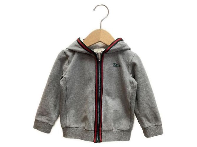 *** GUCCI Sherry Line Kapuzenpullover Grau 