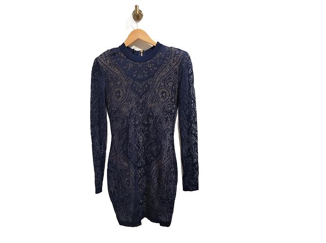 BALMAIN Kleider T.International M Viskose Blau