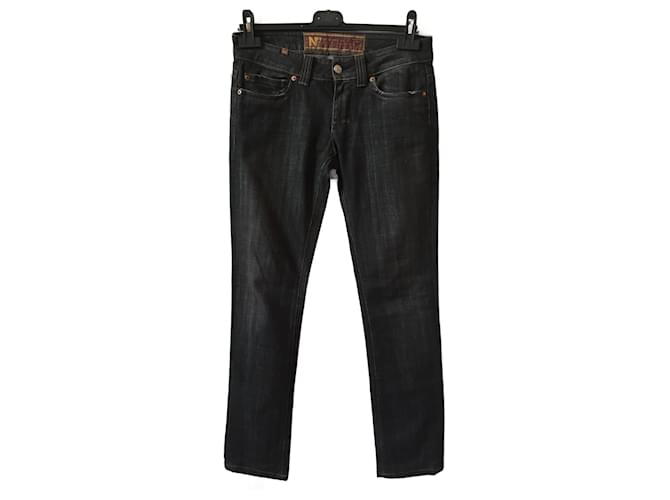 NOTIFY  Jeans T.US 28 Cotton - elasthane Black  ref.997316