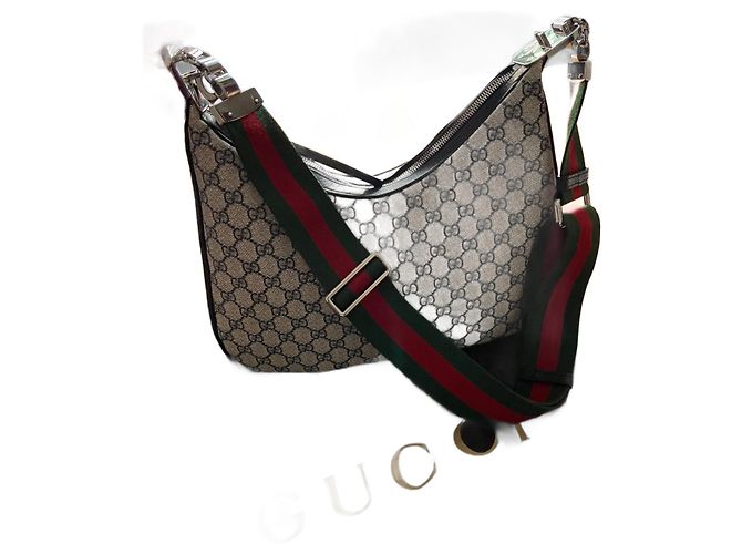 Bolsa Gucci bege de couro
