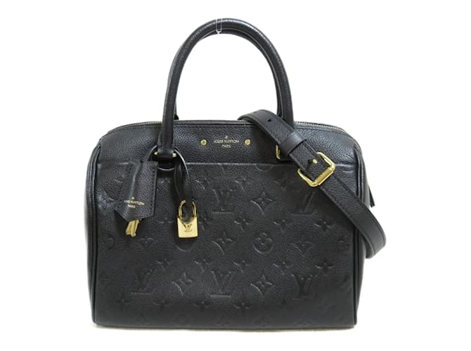Louis Vuitton Monogram Empreinte Leather Speedy Bandouliere 25 Noir M42401