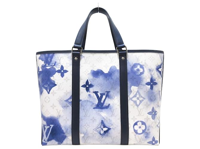 LOUIS VUITTON Virgil Abloh black blue polka dot LV monogram