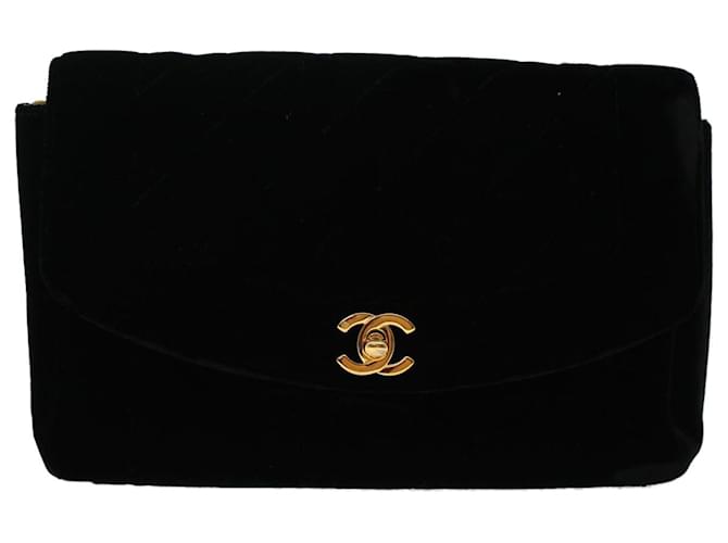 Chanel Matelassé Black Cotton  ref.998057