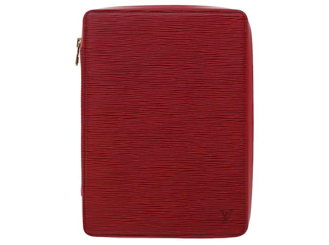 Louis Vuitton Pochette Red Leather  ref.998109