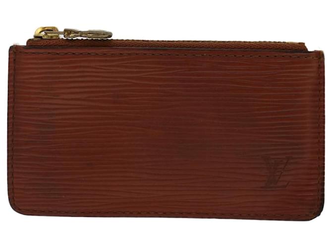 Louis Vuitton Pochette Clés Brown Leather  ref.998159