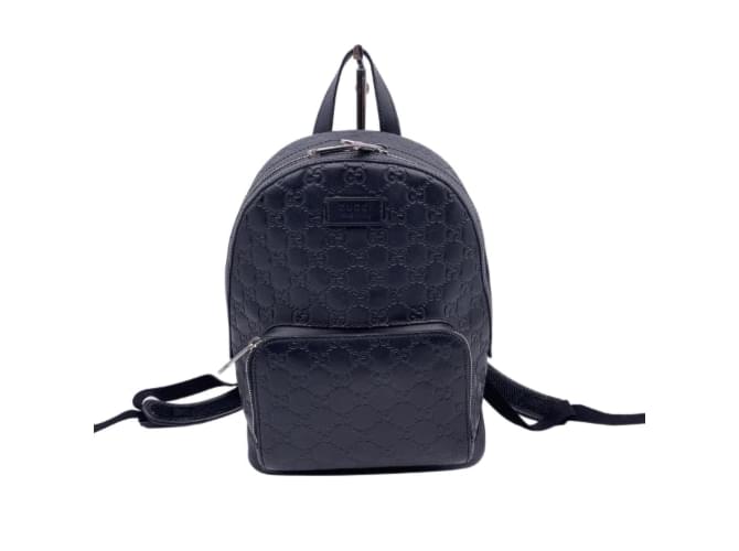 GUCCI Guccissima Signature Small Day Backpack Black 1055877