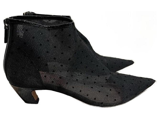 DIOR Ankle boots T.EU 37 Cloth Black