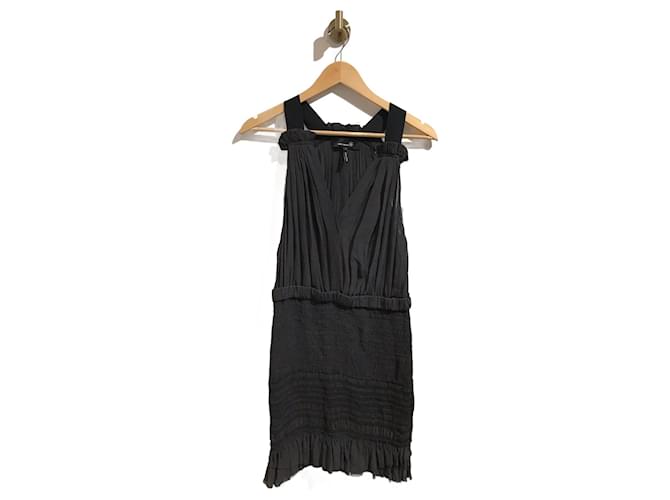 ISABEL MARANT  Dresses T.International L Silk Black  ref.998468