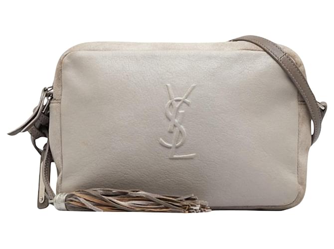 Saint Laurent Lou Camera Bag In Smooth Leather In Beige