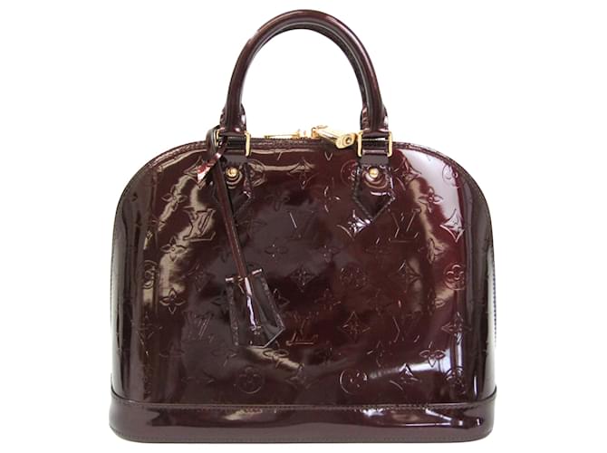 Louis Vuitton Burgundy Alma Handbag