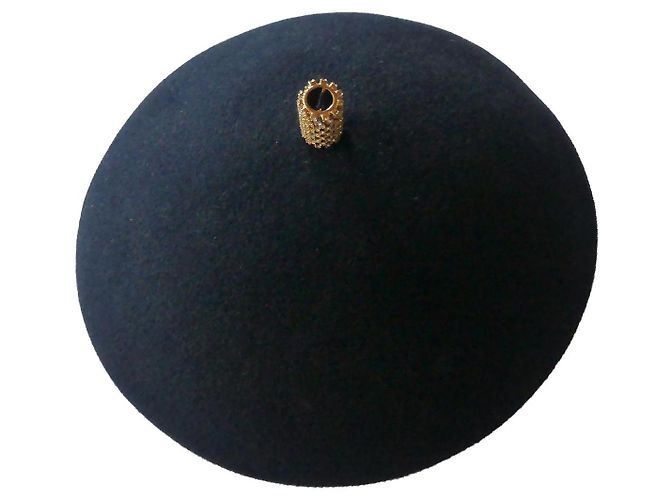 Autre Marque Inverni Beret Blue Rabbit with Crystal Ornament