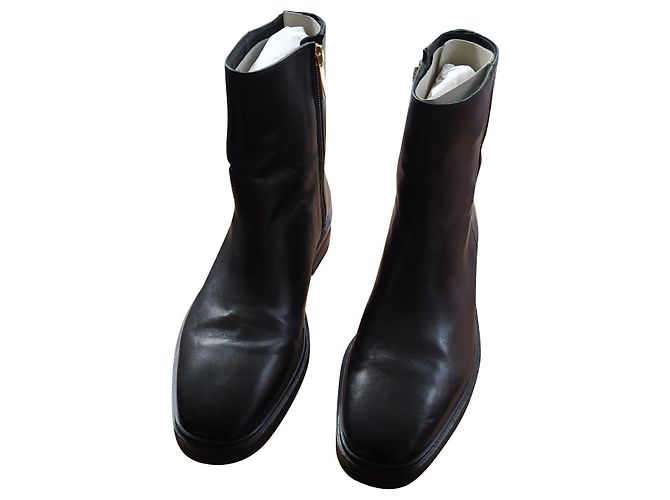 Autre Marque Bobbies Ada Botines de Cuero Negros