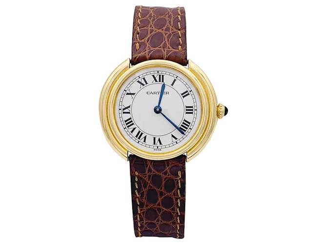 Cartier watch, “Vendome”, yellow gold.  ref.998703